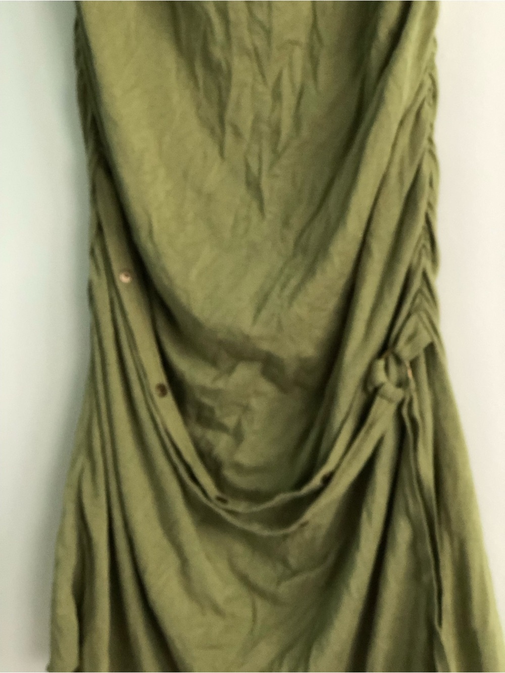 Y2K Gypsy Forest Fairy Boho Nomads Bamboo Hemp Strappy Asymmetrical Pixie Dress - Picture 5 of 16